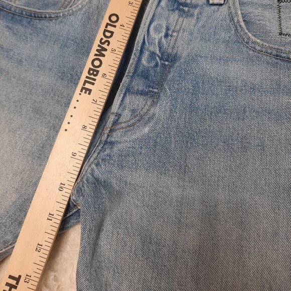 Levi's Fresh Leaves Justin Timberlake Man's Blue Slim Taper Fly Buttons Jeans 31 - Picture 6 of 13